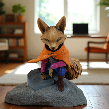 Fearless Fox (Korkusuz Tilki) 3D Figür - Gizemli Baykuş Serisi - 043
