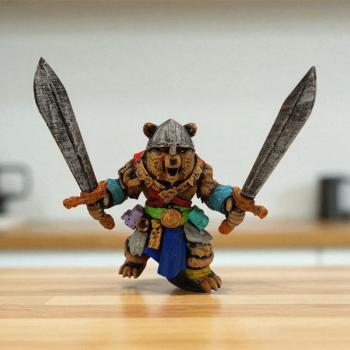 Bearserker 3D Figür - Gizemli Baykuş Serisi - 044