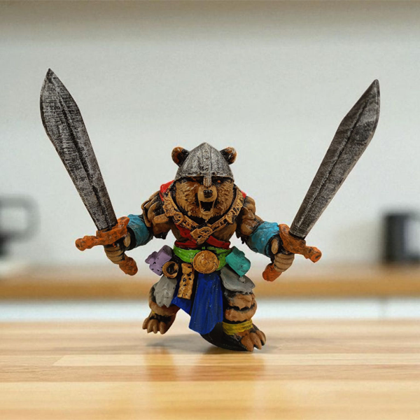 Bearserker 3D Figür - Gizemli Baykuş Serisi - 044