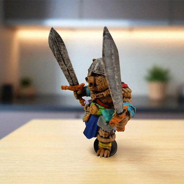 Bearserker 3D Figür - Gizemli Baykuş Serisi - 044