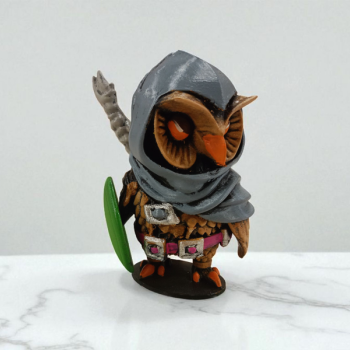 Squire (Şovalye) 3D Figür - Gizemli Baykuş Serisi - 048