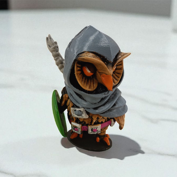 Squire (Şovalye) 3D Figür - Gizemli Baykuş Serisi - 048