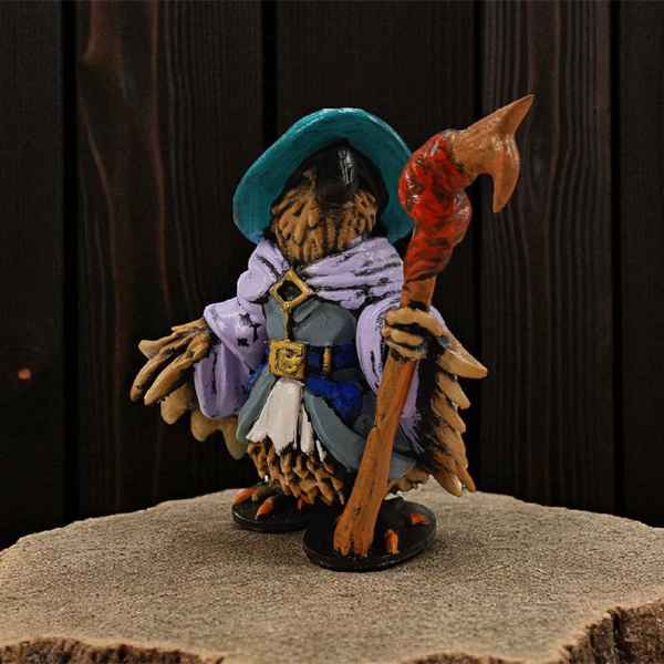 Crow Conjuror (Sihirbaz Karga) 3D Figür - Gizemli Baykuş Serisi - 053