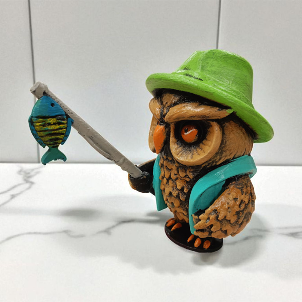 Fisherman (Balıkçı) 3D Figür - Gizemli Baykuş Serisi - 055