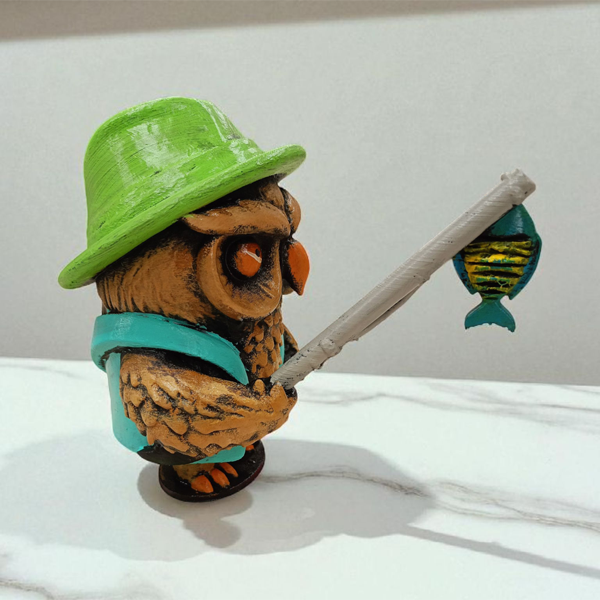 Fisherman (Balıkçı) 3D Figür - Gizemli Baykuş Serisi - 055