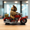 Night Biker (Motorcu) 3D Figür - Gizemli Baykuş Serisi - 056