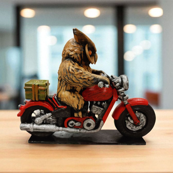 Night Biker (Motorcu) 3D Figür - Gizemli Baykuş Serisi - 056