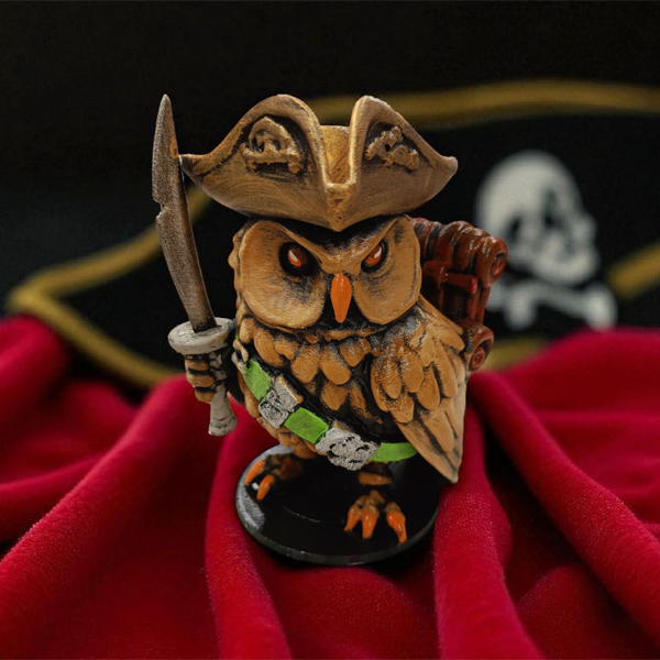 Swashbuckler (Maceracı Korsan) 3D Figür - Gizemli Baykuş Serisi - 058