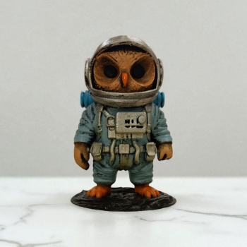 Astronaut (Astronot) 3D Figür - Gizemli Baykuş Serisi - 060