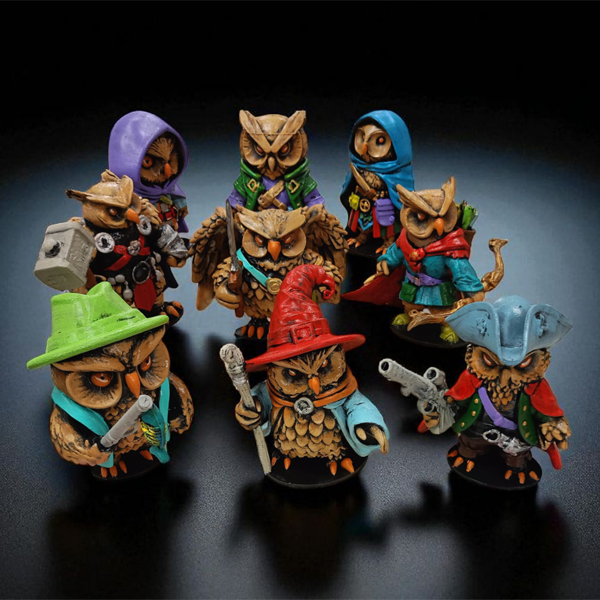 Villain (Hain) 3D Figür - Gizemli Baykuş Serisi - 026