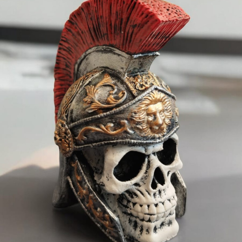 Miğferli Kurukafa Spartan Biblo