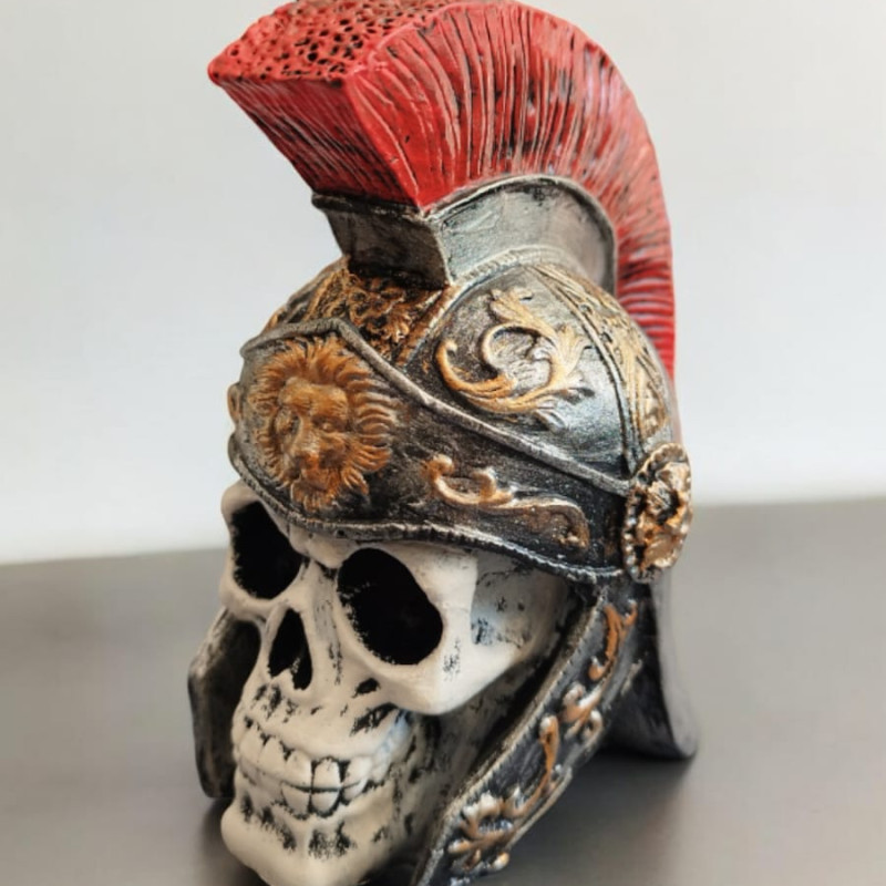 Miğferli Kurukafa Spartan Biblo