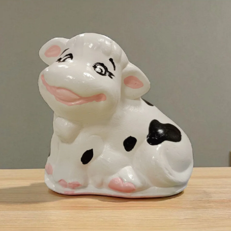 Sevimli İnekler Biblo ve Peçetelik Dörtlü Set