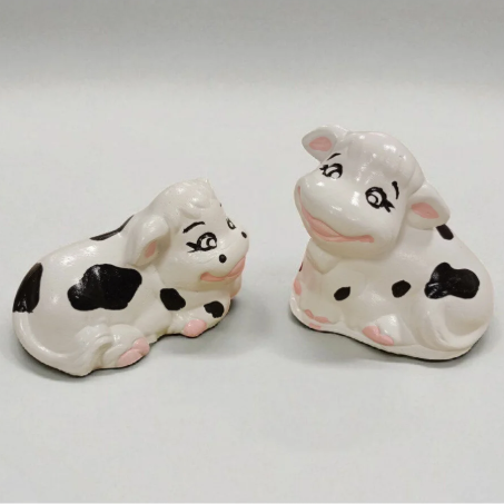 Sevimli İnekler Mini Biblo İkili Set