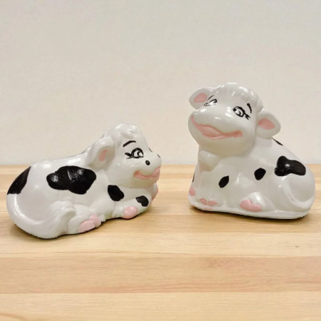 Sevimli İnekler Mini Biblo İkili Set