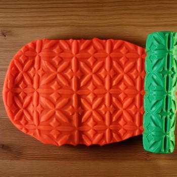 Model 006 - Polimer Kil Doku Oklavası / Seramik Çamuru Desen Rulosu