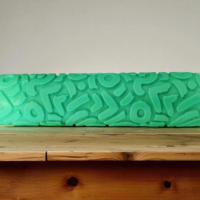 Model 010 - Polimer Kil Doku Oklavası / Seramik Çamuru Desen Rulosu