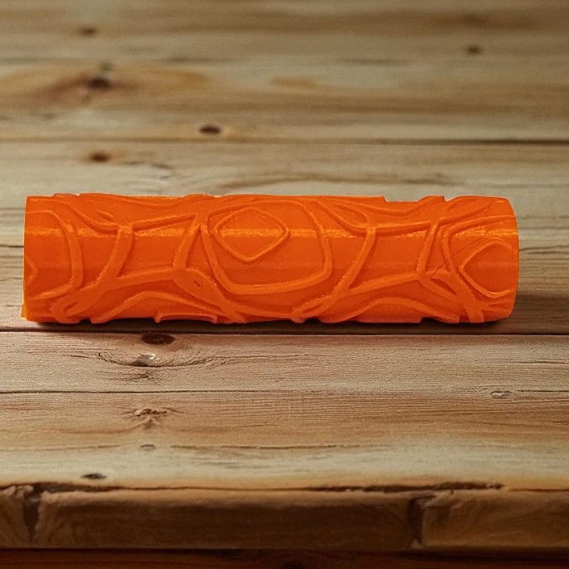 Model 013 - Polimer Kil Doku Oklavası / Seramik Çamuru Desen Rulosu