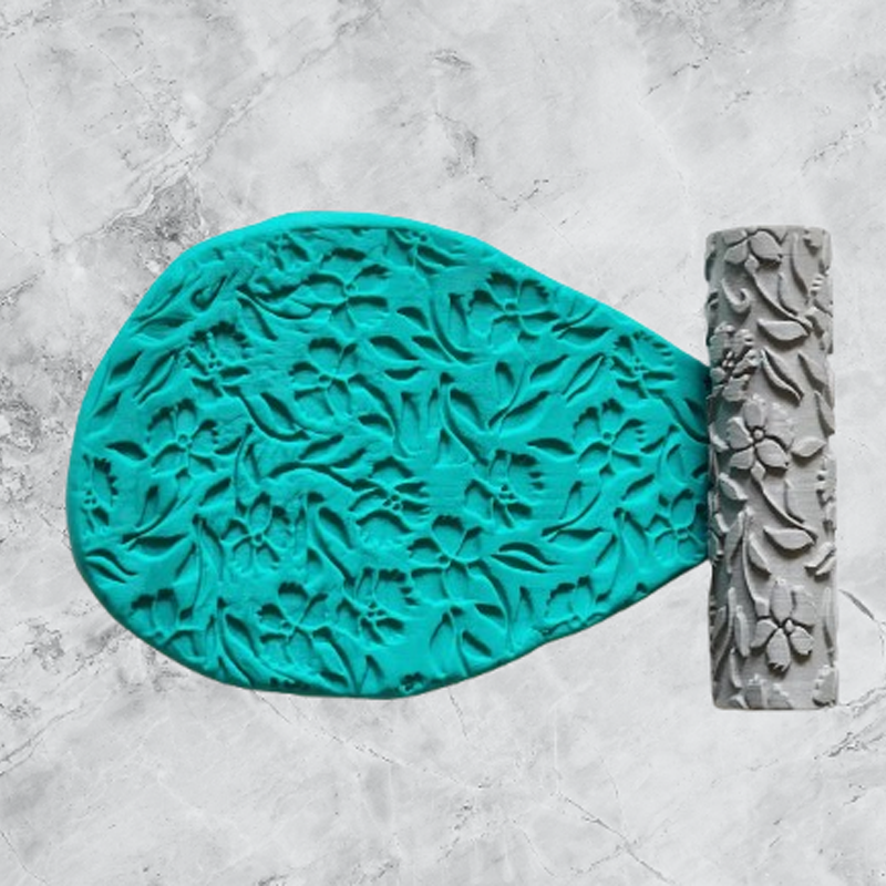 Model 019 - Polimer Kil Doku Oklavası / Seramik Çamuru Desen Rulosu