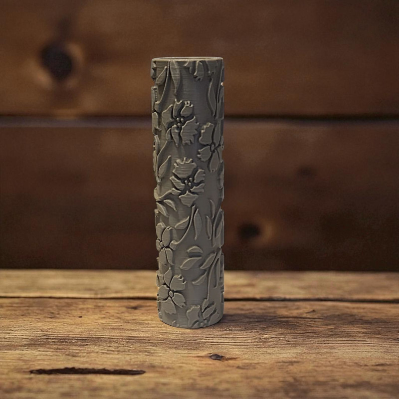 Model 019 - Polimer Kil Doku Oklavası / Seramik Çamuru Desen Rulosu