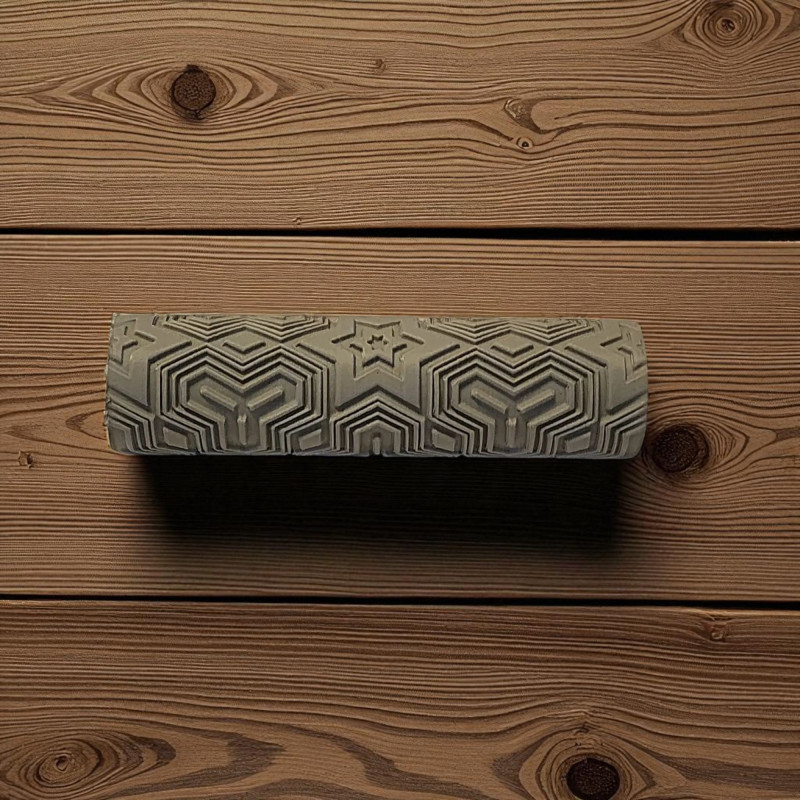 Model 020 - Polimer Kil Doku Oklavası / Seramik Çamuru Desen Rulosu