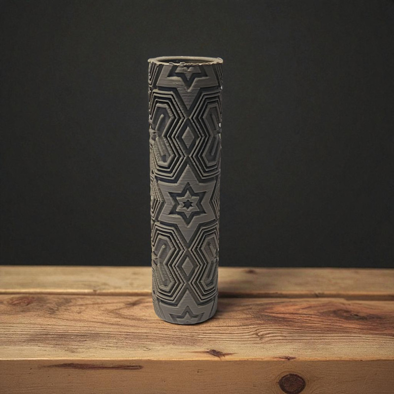 Model 020 - Polimer Kil Doku Oklavası / Seramik Çamuru Desen Rulosu