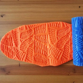 Model 024 - Eğrelti Otu Deseni - Polimer Kil Doku Oklavası / Seramik Çamuru Desen Rulosu