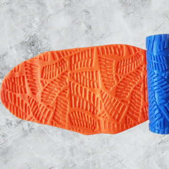 Model 024 - Eğrelti Otu Deseni - Polimer Kil Doku Oklavası / Seramik Çamuru Desen Rulosu