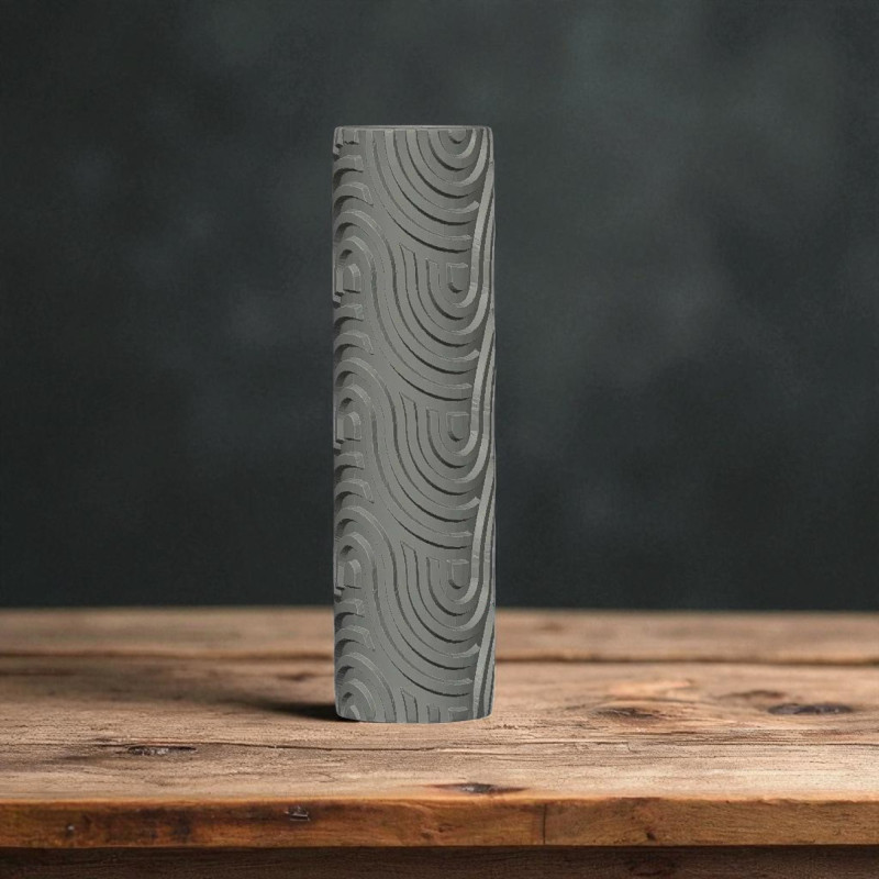 Model 029 - Polimer Kil Doku Oklavası / Seramik Çamuru Desen Rulosu