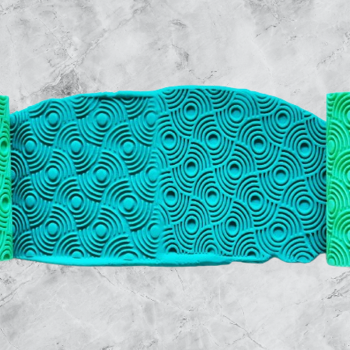 Model 047 - Polimer Kil Doku Oklavası / Seramik Çamuru Desen Rulosu