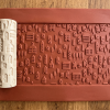 Model 048 - Evler Deboss & Emboss İkili Set - Polimer Kil Doku Oklavası / Seramik Çamuru Rulosu