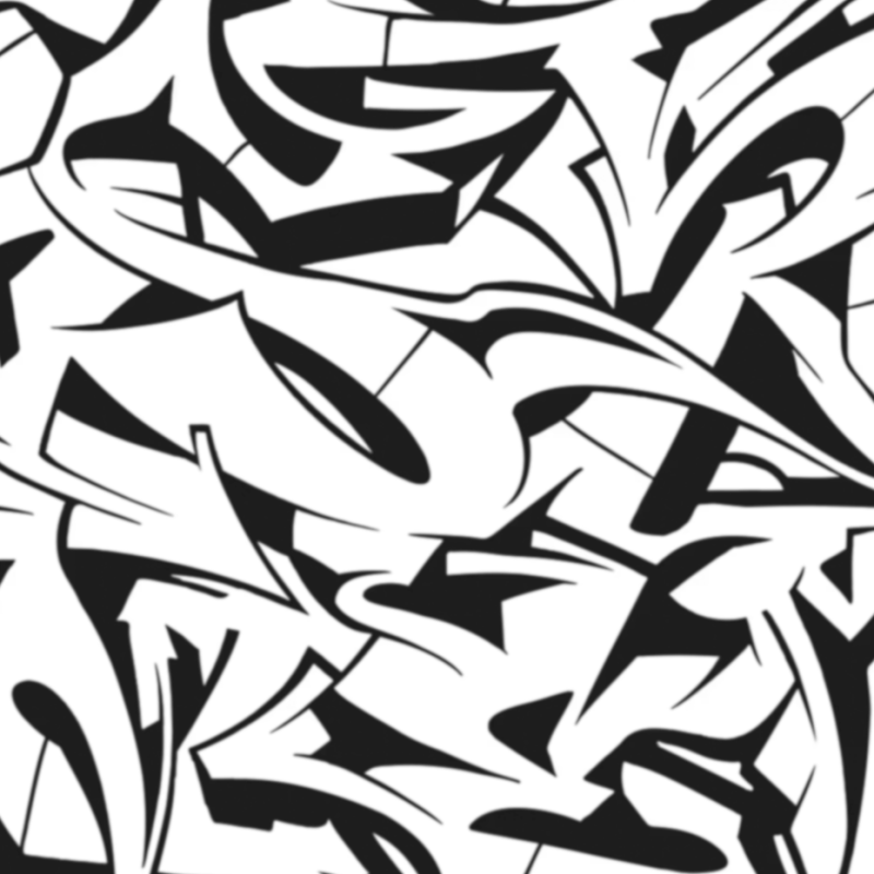 Model 133 -Grafiti Deboss & Emboss İkili Set - Polimer Kil Seramik Çamuru Doku Oklavası