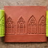 Model 202 -Gotik Katedral Deboss & Emboss İkili Set - Polimer Kil Seramik Çamuru Doku Oklavası